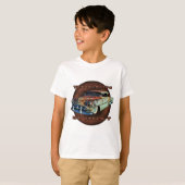 Rollin in Roest Tail Dragger Chopped Chevy T-shirt (Voorkant volledig)
