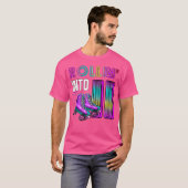Rollin 'Into 11 Roller Skating Rink 11e verjaardag T-shirt (Voorkant volledig)