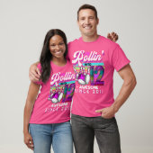 Rollin' Into 12 Awesome 2011 Bowling 12Th Birthday T-shirt (Unisex)