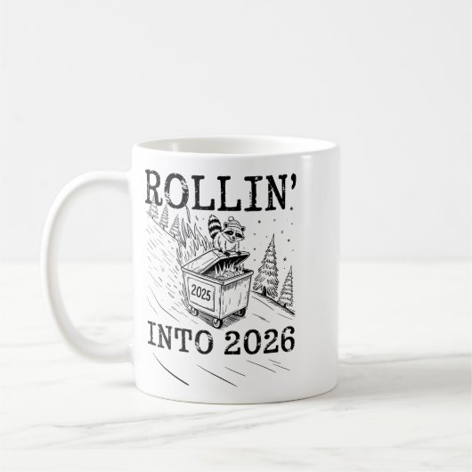Rollin’ Into 2026 Raccoon Dumpster Fire New Year M Koffiemok (Links)