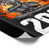 Rollin Into 2026 Raccoon Funny Dumpster Fire 2025  Poster (Hoek)