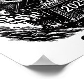 Rollin Into 2026 Raccoon Funny Dumpster Fire 2025  Poster (Hoek)