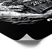 Rollin Into 2026 Raccoon Funny Dumpster Fire 2025  Poster (Hoek)