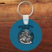 Rollin Into 2026 Raccoon Funny Dumpster Fire 2025  Sleutelhanger (Voorkant)