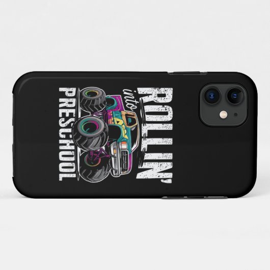 Rollin' Into Preschool Monster Truck Terug naar sc Case-Mate iPhone Case (Achterkant (horizontaal))