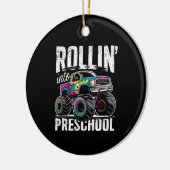 Rollin' Into Preschool Monster Truck Terug naar sc Keramisch Ornament (Links)