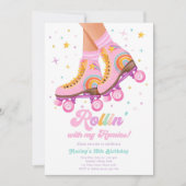 Rollin met mijn Homies Roller Schaats Meisje Verja Kaart (Voorkant)