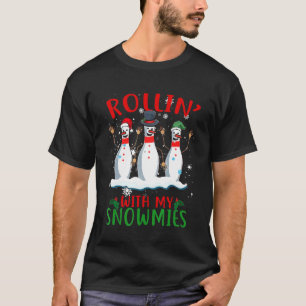 Rollin met mijn Snowmies Bowling Crew Kerstmis T-shirt