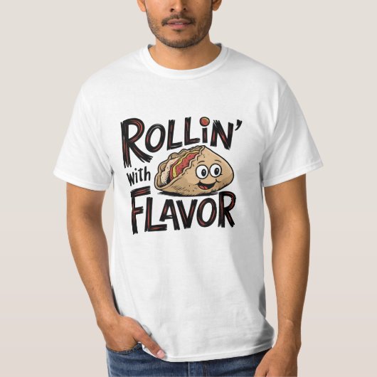 Rollin’ met smaak t-shirt (Voorkant)