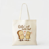 Rollin’ with My Butter Half - Cute Thanksgiving  Tote Bag (Voorkant)