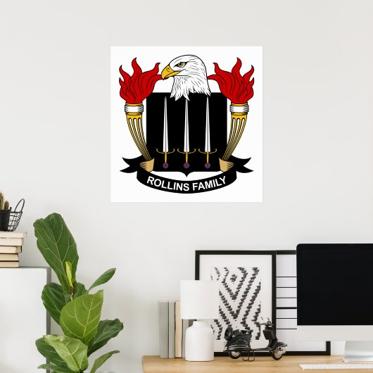 Rollinenfamilie Crest Poster (Thuiskantoor)
