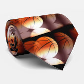 Rolling Basketbal Custom Stropdas (Opgerold)