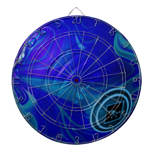 Rolling Blue: de klassieke gazon kom Dartbord (Voorkant)