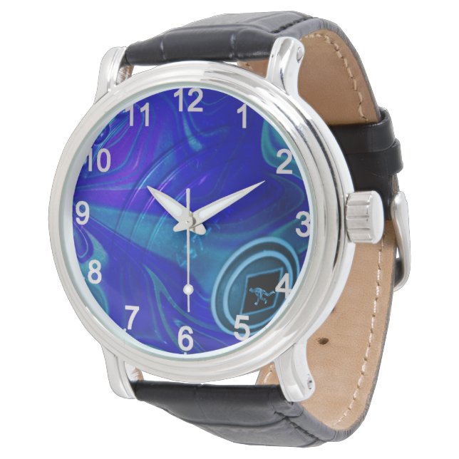 Rolling Blue: de klassieke gazon kom Horloge (Gekanteld)