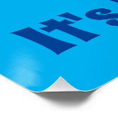 Rolling Blue: de klassieke gazon kom Perfect Poster (Hoek)