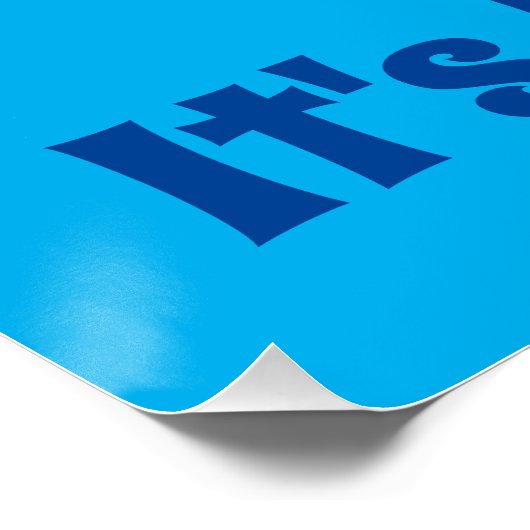 Rolling Blue: de klassieke gazon kom Perfect Poster (Hoek)