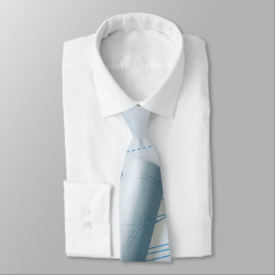 Rolling Blueprint Construction Home Repair Necktie Stropdas