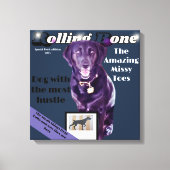 Rolling Bone hond magazine volledig aanpassen Canvas Afdruk (Voorkant)