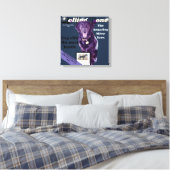 Rolling Bone hond magazine volledig aanpassen Canvas Afdruk (Insitu (Slaapkamer))