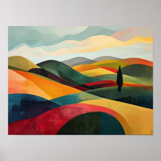 Rolling Chromatic Horizons Poster (Voorkant)