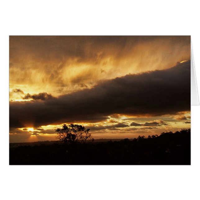 Rolling Clouds-Kaart (Voorkant Horizontaal)