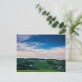 Rolling Country met Boerderijen in de zomer, Ohio Briefkaart (Staand voorkant)