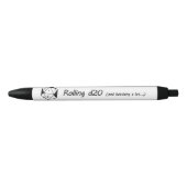 Rolling d20... zwarte inkt pen (Voorkant)