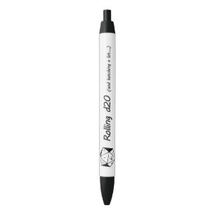 Rolling d20... zwarte inkt pen