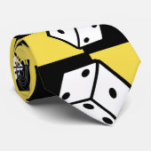 Rolling Dice-Stropdas voor een originele gamer Stropdas (Opgerold)