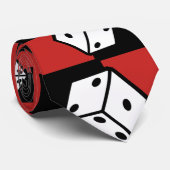 Rolling Dice-Stropdas voor een originele gamer Stropdas (Opgerold)