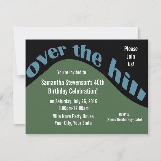 Rolling Downhill, 40e verjaardag Kaart (Voorkant)