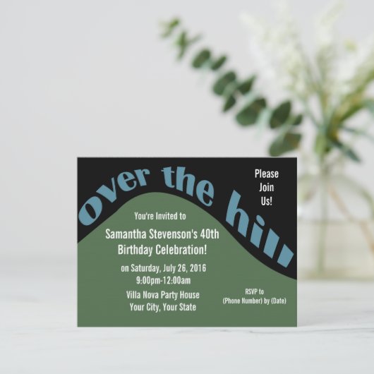 Rolling Downhill, 40e verjaardag Kaart (Staand voorkant)