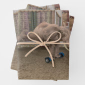 Rolling Elephants Inpakpapier Vel (In situ)