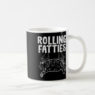 Rolling Fatties Cat Funny Fat Kitten Mannen Vrouwe Koffiemok