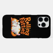 Rolling Fatties Cat Funny Schattige Cat Lover Kat iPhone Hoesje (Achterkant horizontaal)