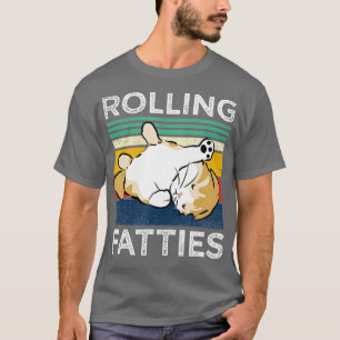 rolling fatties cat Lazy style cats cats men T-shirt