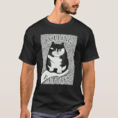 Rolling Fatties Cat Monochrome Kitten T-shirt (Voorkant)