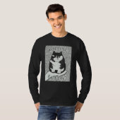 Rolling Fatties Cat Monochrome Kitten T-shirt (Voorkant volledig)