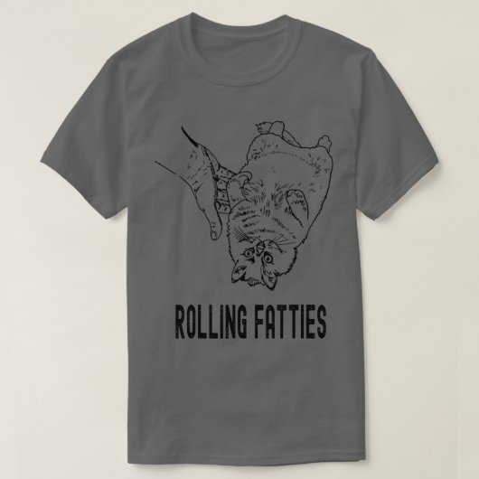 Rolling Fatties Cat T-shirt (Design voorkant)