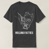 Rolling Fatties Cat T-shirt (Design voorkant)