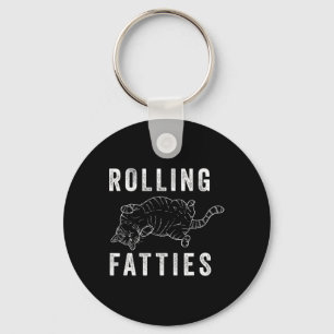 Rolling Fatties Chonk Kat Liefhebber Gift Kat Mam  Sleutelhanger