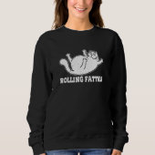Rolling Fatties Chubby Plump Cat Humorous  Cat Trui (Voorkant)