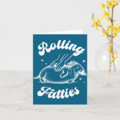 Rolling Fatties Dog Dachshund Weed Wiener Dog Love Kaart (Gele Bloem)