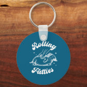 Rolling Fatties Dog Dachshund Weed Wiener Dog Love Sleutelhanger (Voorkant)