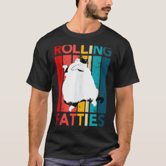 Rolling Fatties Grappige Kat Lover Kat Mam Kat Pa T-shirt