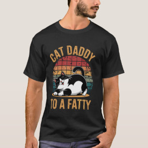 Rolling Fatties Kat Dier Grappige Kat Vader, Kat P T-shirt