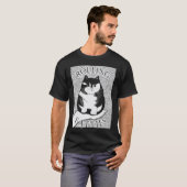 Rolling Fatties Kat Monochroom Katje T-shirt (Voorkant volledig)