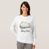 Rolling Fatties Kattenbak – Schattigee en humorist T-shirt (Voorkant volledig)