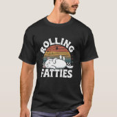 Rolling Fatties Kattenliefhebber Grappig Kattenkat T-shirt (Voorkant)