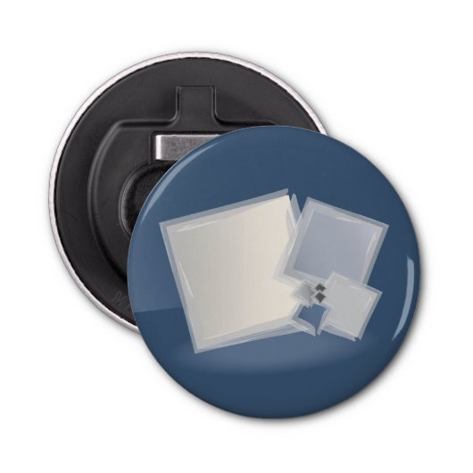 Rolling Fibonacci-vierkantjes Button Flesopener (Voorkant)